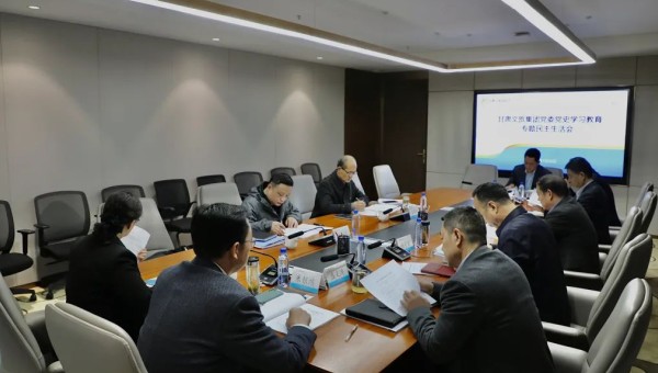 甘肅文旅集團黨委召開黨史學習教育專題民主生活會